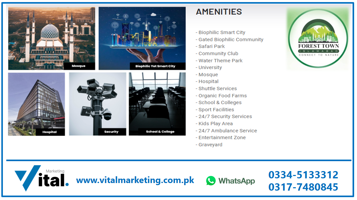 Forest Town Islamabad Amenities and Features
